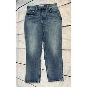 Everlane Jeans Women's 30 Blue The Curvy 90s Cheeky Straight Crop High Rise